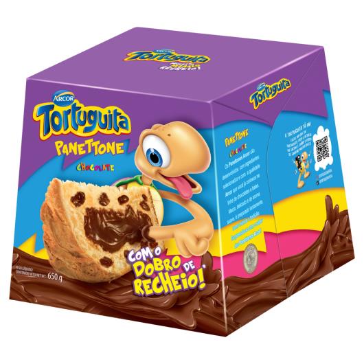 Panettone Recheio Chocolate Tortuguita Caixa 650g - Imagem em destaque