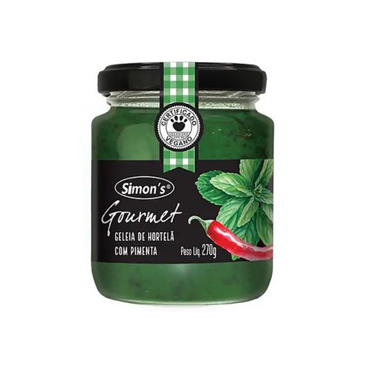 Geléia hortelã com pimenta Simon's Gourmet 270g - Imagem em destaque