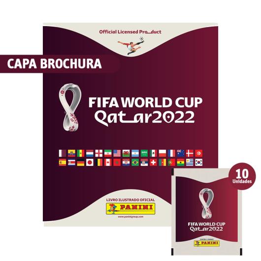 Álbum Copa Do Mundo 2022 - Capa Brochura - Com 10 Envelopes - Imagem em destaque