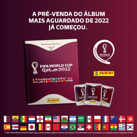 Álbum Copa Do Mundo 2022 - Capa Brochura - Com 10 Envelopes - Imagem em destaque