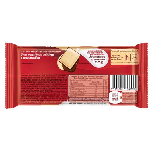 Chocolate NESTLÉ CLASSIC Duo Tablete 80g - Imagem em destaque