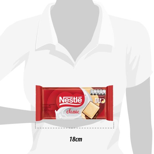 Chocolate NESTLÉ CLASSIC Duo Tablete 80g - Imagem em destaque