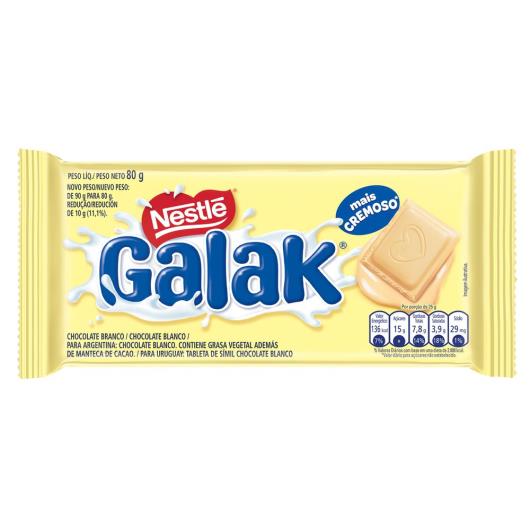Chocolate Branco GALAK 80g - Imagem em destaque