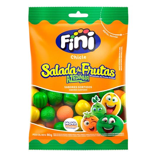 Goma de Mascar Salada de Frutas Fini Pacote 80g - Imagem em destaque