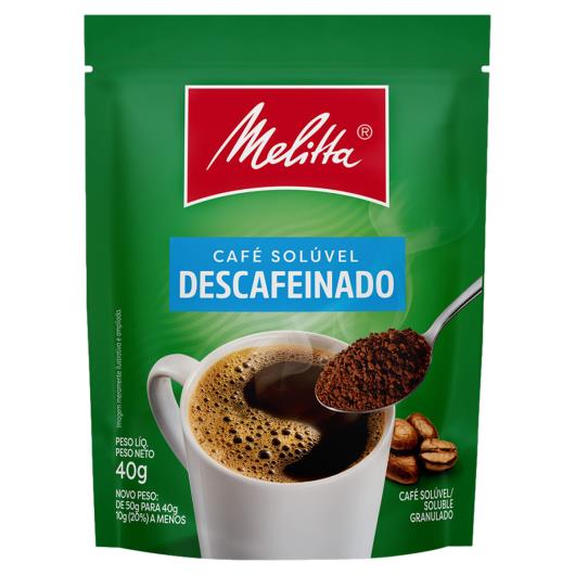 Café Solúvel Granulado Descafeinado Melitta Sachê 40g - Imagem em destaque