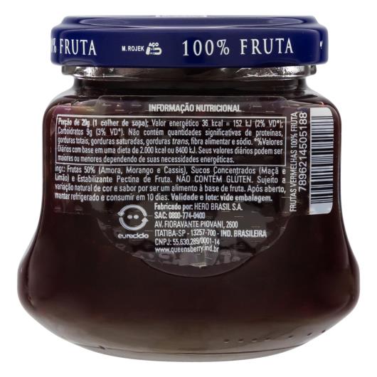 Geléia 100% fruta frutas vermelhas Queensberry 170g - Imagem em destaque