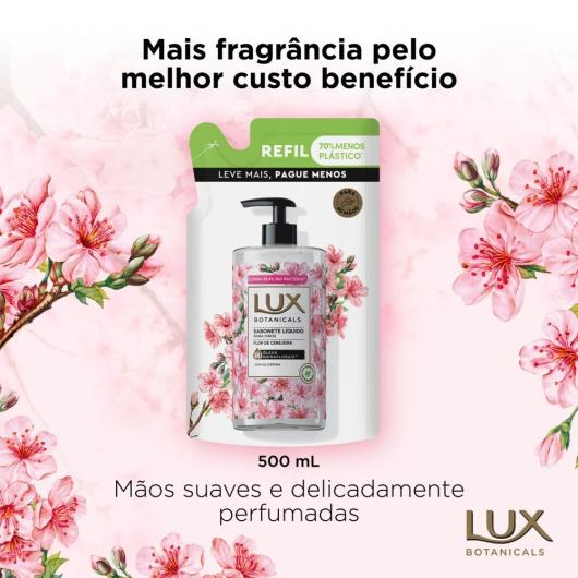 Sabonete Líquido para as Mãos Flor de Cerejeira Lux Botanicals Sachê 500ml Refil Leve Mais Pague Menos - Imagem em destaque