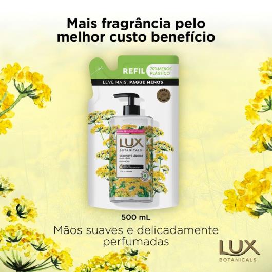 Sabonete Líquido para as Mãos Erva-Doce Lux Botanicals Sachê 500ml Refil Leve Mais Pague Menos - Imagem em destaque