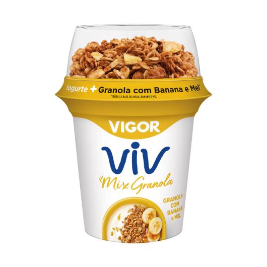 Iogurte Integral com Granola de Banana e Mel Vigor Viv Mix Copo 140g - Imagem em destaque