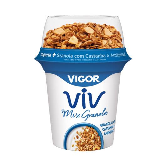 Iogurte Integral com Granola, Castanha e Amêndoa Vigor Viv Mix Copo 140g - Imagem em destaque
