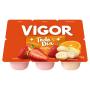 Bebida Láctea Fermentada Morango + Vitamina de Frutas Vigor Todo Dia Bandeja 510g 6 Unidades