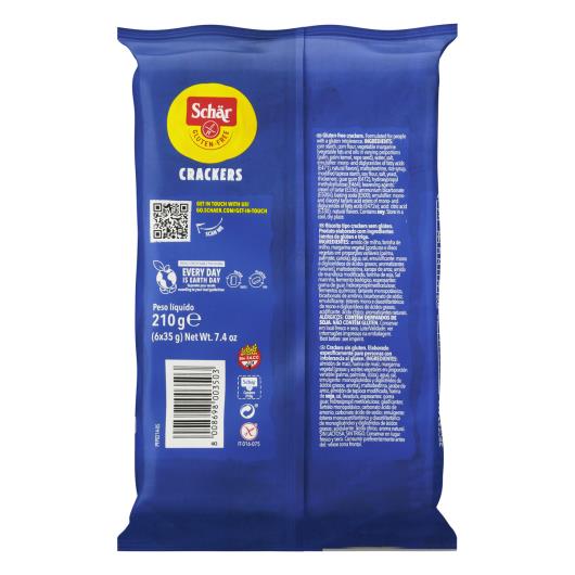 Biscoito Cracker sem Glúten Zero Lactose Schär Pacote 210g - Imagem em destaque