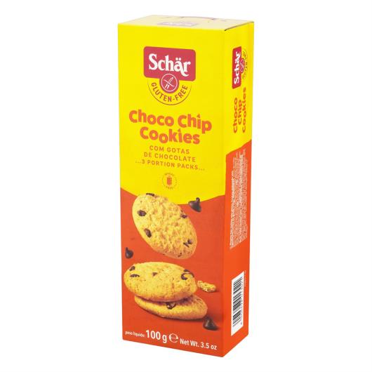 Biscoito Cookie Gotas de Chocolate sem Glúten Schär Caixa 100g - Imagem em destaque