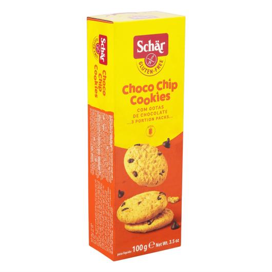 Biscoito Cookie Gotas de Chocolate sem Glúten Schär Caixa 100g - Imagem em destaque