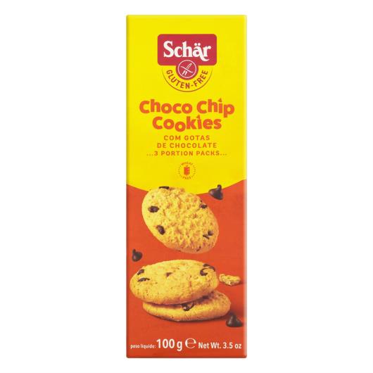 Biscoito Cookie Gotas de Chocolate sem Glúten Schär Caixa 100g - Imagem em destaque