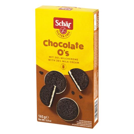 Biscoito Chocolate Recheio Creme de Leite sem Glúten Schär Caixa 165g - Imagem em destaque