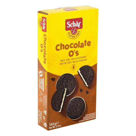 Biscoito Chocolate Recheio Creme de Leite sem Glúten Schär Caixa 165g - Imagem em destaque