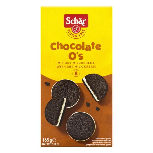 Biscoito Chocolate Recheio Creme de Leite sem Glúten Schär Caixa 165g - Imagem em destaque