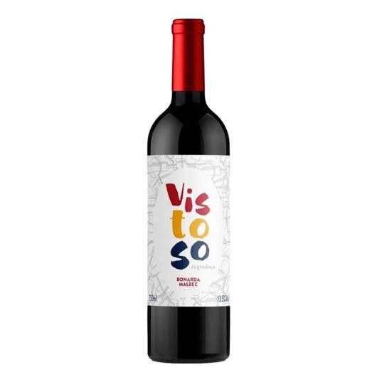 Vinho Tinto Argentino Bonarda Malbec Vistoso 750ml - Imagem em destaque
