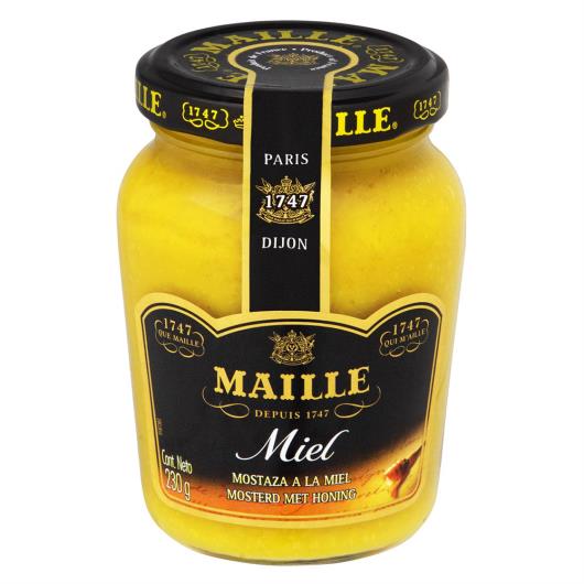 Mostarda Dijon com Mel Maille Vidro 230g - Imagem em destaque