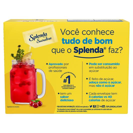 Adoçante em Pó Sucralose Splenda Caixa 40g 50 Unidades - Imagem em destaque