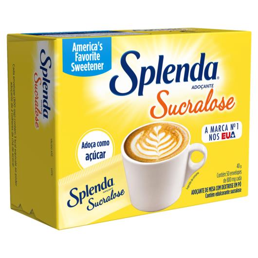 Adoçante em Pó Sucralose Splenda Caixa 40g 50 Unidades - Imagem em destaque