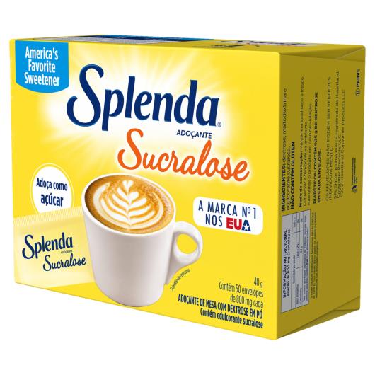 Adoçante em Pó Sucralose Splenda Caixa 40g 50 Unidades - Imagem em destaque