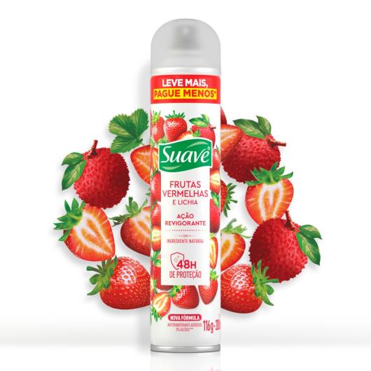 Desodorante Aerosol Suave Frutas Vermelhas e Lichia 200 ml - Imagem em destaque