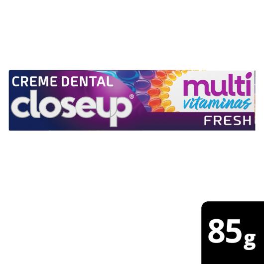 Creme Dental Fresh Closeup Multivitaminas + 12 Benefícios Caixa 85g - Imagem em destaque