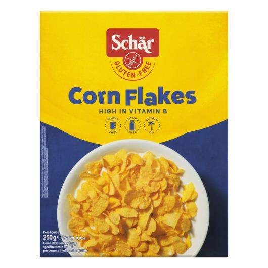 Cereal Matinal sem Glúten Zero Lactose Schär Corn Flakes Caixa 250g - Imagem em destaque