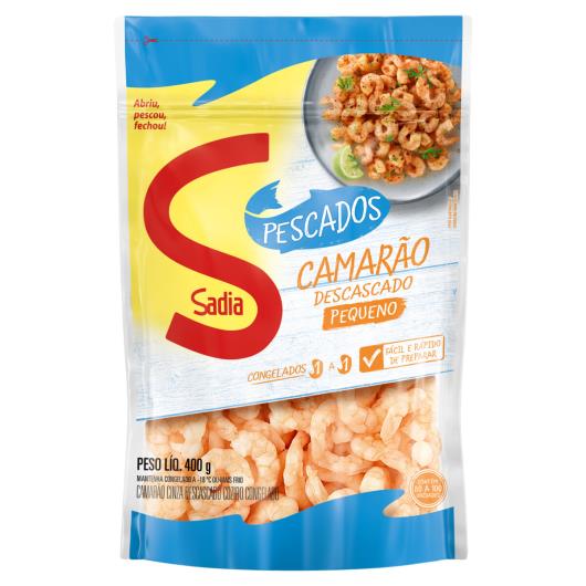 Camarão Cinza Descascado Cozido 80/100 Sadia Pescados Pouch 400g - Imagem em destaque
