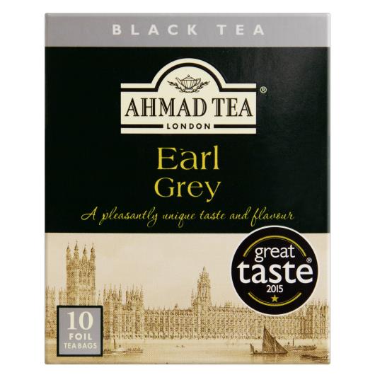 Chá Preto Earl Grey Ahmad Tea London Caixa 20g 10 Unidades - Imagem em destaque