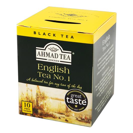 Chá Preto English Tea No. 1 Ahmad Tea London Caixa 20g 10 Unidades - Imagem em destaque