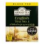 Chá Preto English Tea No. 1 Ahmad Tea London Caixa 20g 10 Unidades