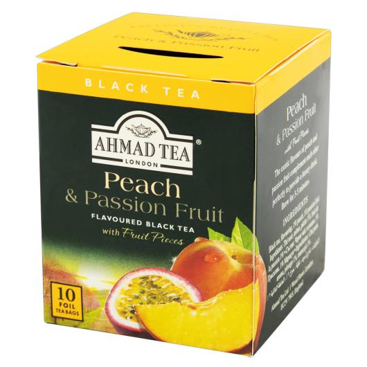 Chá Preto Peach & Passion Fruit Ahmad Tea London Caixa 20g 10 Unidades - Imagem em destaque