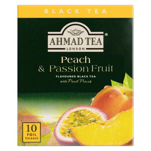 Chá Preto Peach & Passion Fruit Ahmad Tea London Caixa 20g 10 Unidades - Imagem em destaque