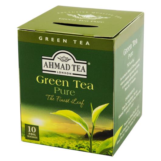 Chá Verde Pure Ahmad Tea London Caixa 20g 10 Unidades - Imagem em destaque