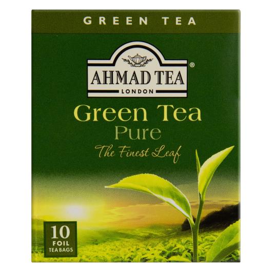 Chá Verde Pure Ahmad Tea London Caixa 20g 10 Unidades - Imagem em destaque