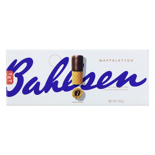 Rolinhos de Wafer Cobertura Chocolate Amargo Bahlsen Caixa 100g - Imagem em destaque