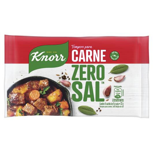 Tempero Pó para Carne Knorr Zero Sal Pacote 32g 8 Unidades - Imagem em destaque