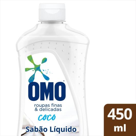 Lava-Roupas Líquido Roupas Finas e Delicadas Coco Omo Frasco 450ml - Imagem em destaque