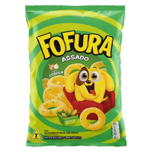Salgadinho de Milho Cebola Fofura Pacote 70g - Imagem em destaque