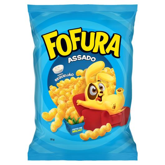 Salgadinho de Milho Requeijão Fofura Pacote 70g - Imagem em destaque