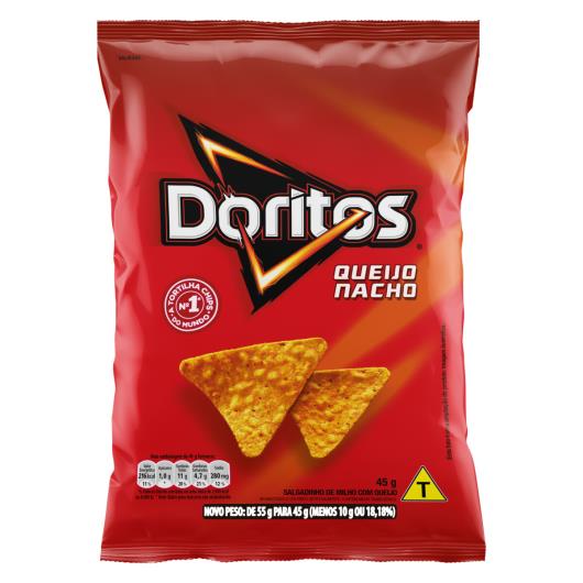 Salgadinho de Milho Queijo Nacho Doritos Pacote 45g - Imagem em destaque