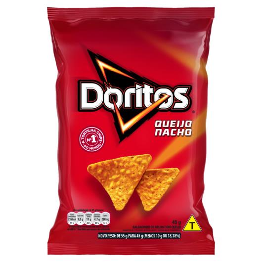 Salgadinho de Milho Queijo Nacho Doritos Pacote 45g - Imagem em destaque