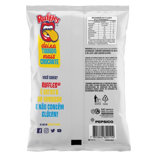 Batata Frita Ondulada Churrasco Elma Chips Ruffles Pacote 40g - Imagem em destaque