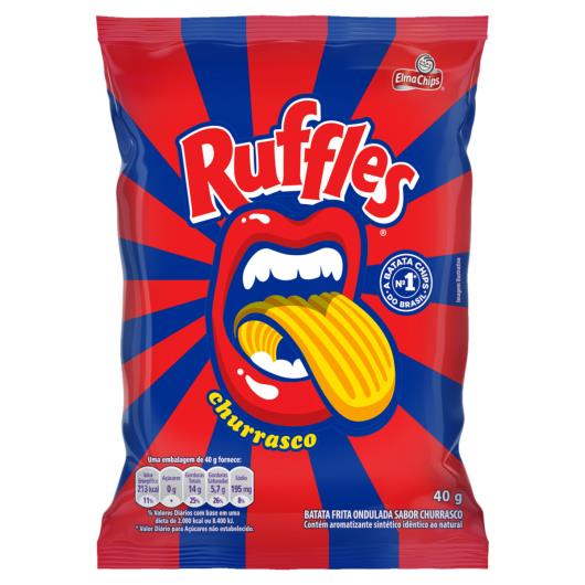 Batata Frita Ondulada Churrasco Elma Chips Ruffles Pacote 40g - Imagem em destaque