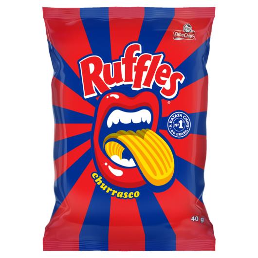 Batata Frita Ondulada Churrasco Elma Chips Ruffles Pacote 40g - Imagem em destaque