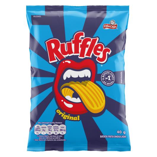 Batata Frita Ondulada Original Elma Chips Ruffles Pacote 40g - Imagem em destaque