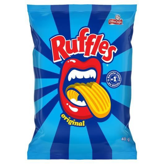 Batata Frita Ondulada Original Elma Chips Ruffles Pacote 40g - Imagem em destaque